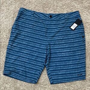 Oakley Blue Striped Board Shorts sz 40 NWT